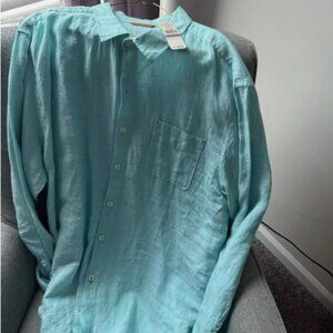 Tommy Bahama TB317967 Easy Breezer Long Sleeve Shirt Lawn Chair Blue XXL